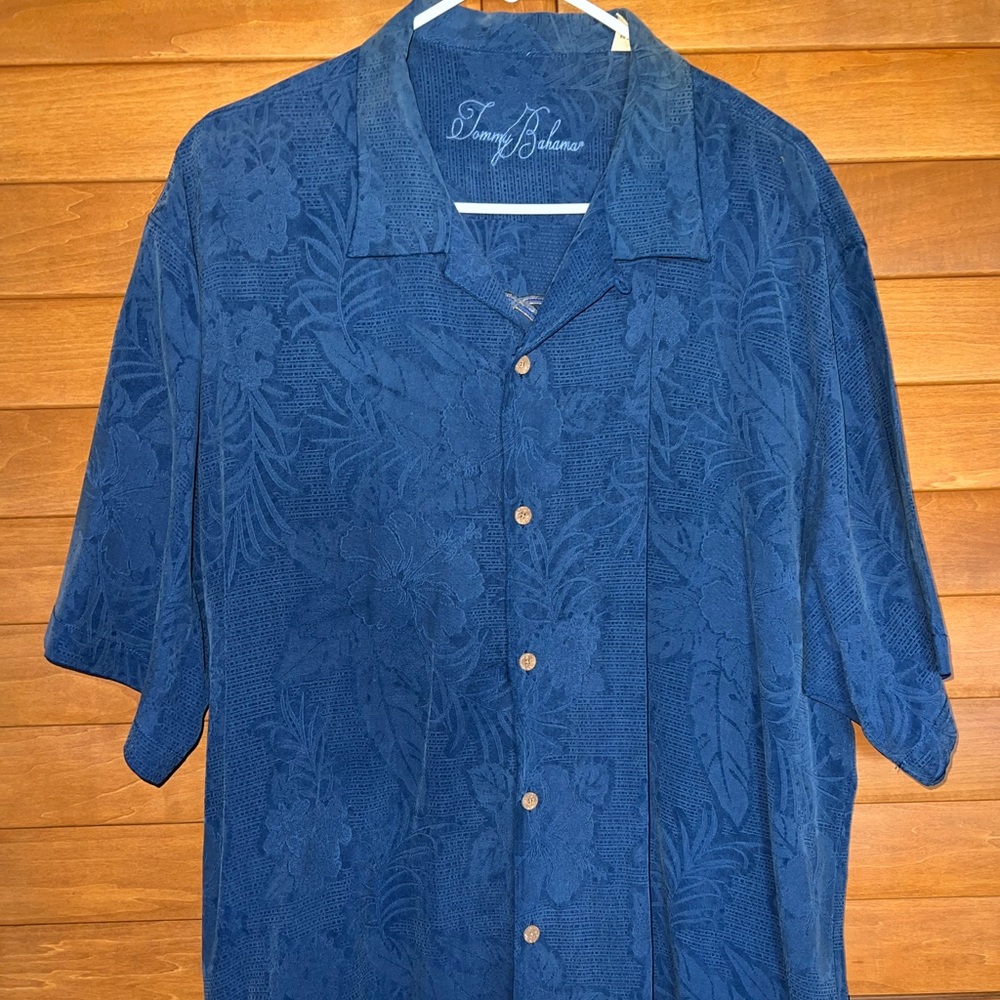 Blue Tommy Bahama Button Up Shirt